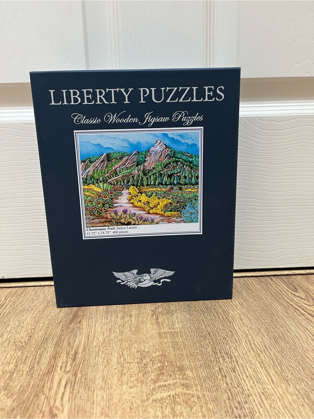 liberty Classic Wooden Jigsaw Puzzle - Dark Blue